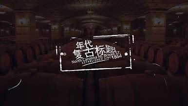 动态复古年代文字徽章标题中文无插件视频的预览图